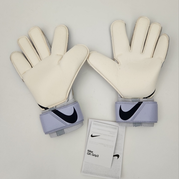 Nike GK grip3 goalkeeper soccer gloves marine white CN5651-548 unisex size 6 - Picture 2 of 8